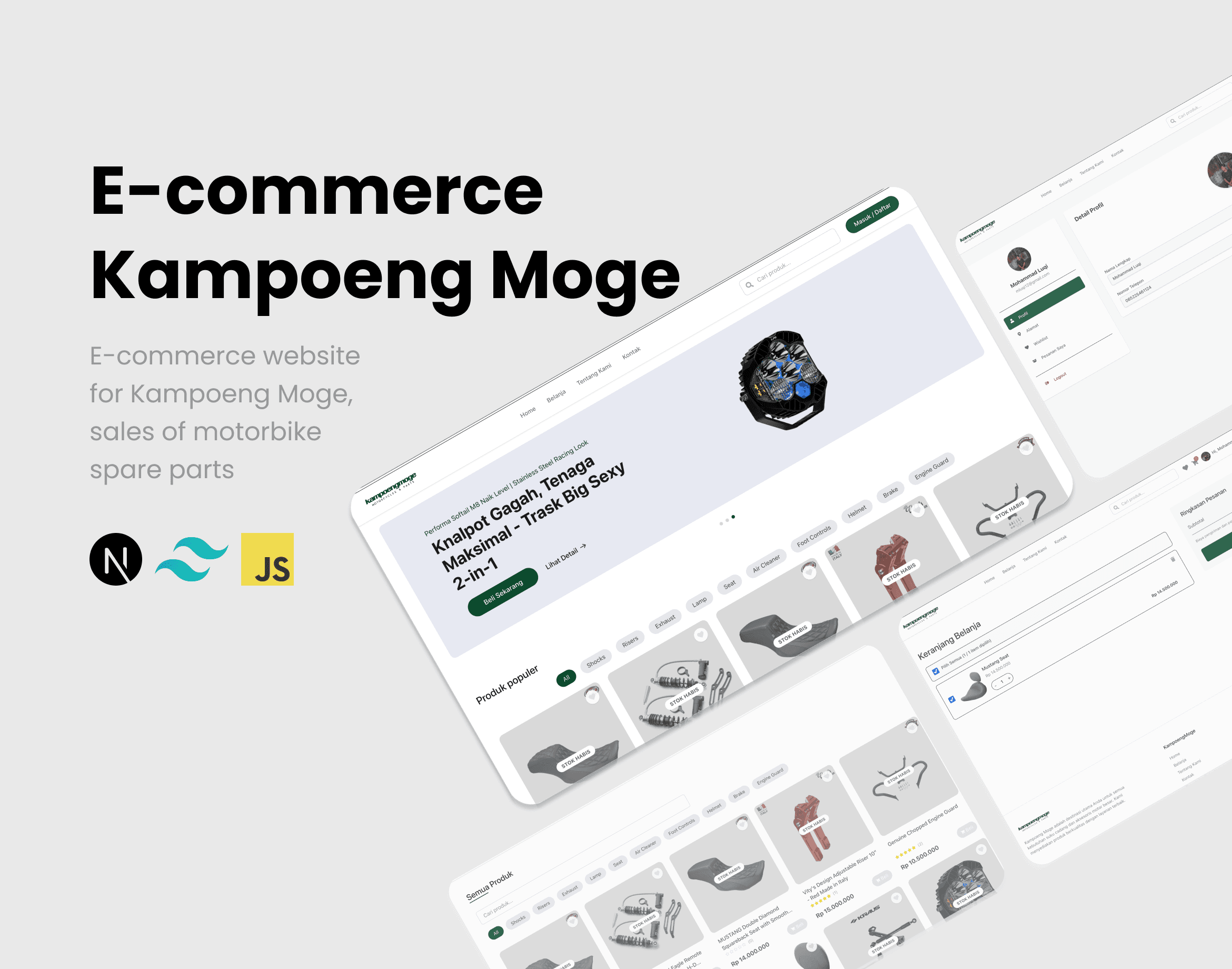 Kampoeng Moge Ecommerce Website with CMS